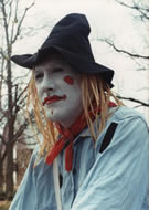 Boyd Perry Dressed as a Scarecrow for Halloween Party at Red Oak II